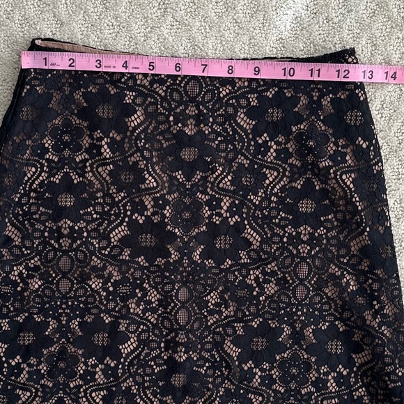 For Love & Lemons Rosemary Floral Lace Mini Skirt Black/Tan M Whimsigoth Sexy - Picture 14 of 14